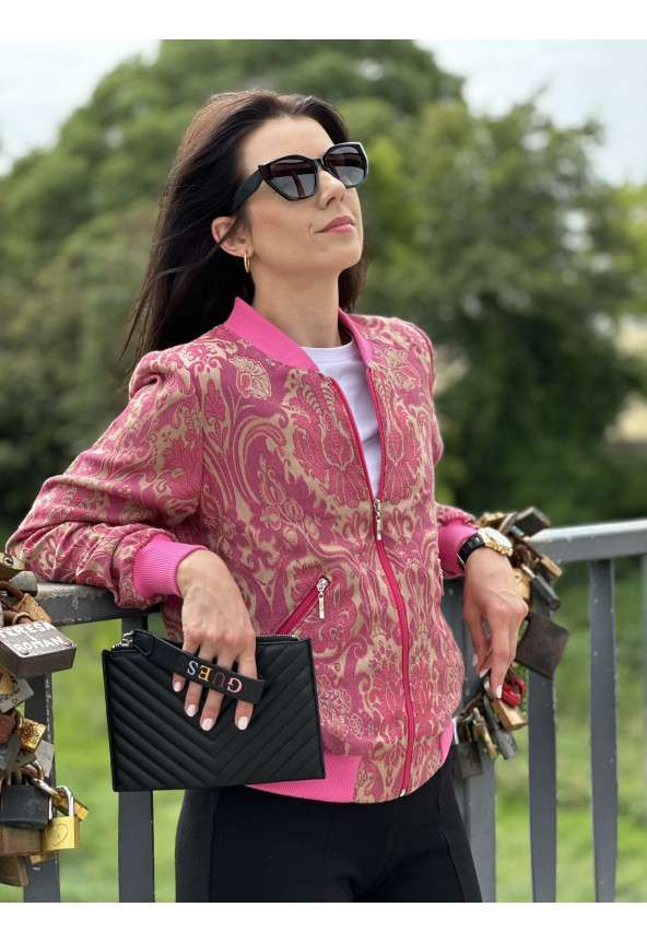 wiosenna kurtka damska w kwiaty MoWo Fashion