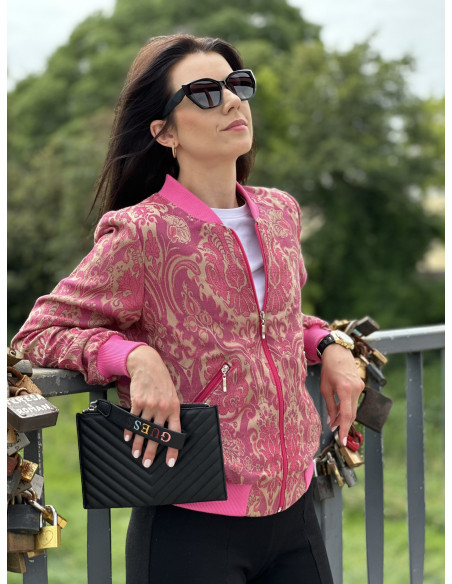 wiosenna kurtka damska w kwiaty MoWo Fashion