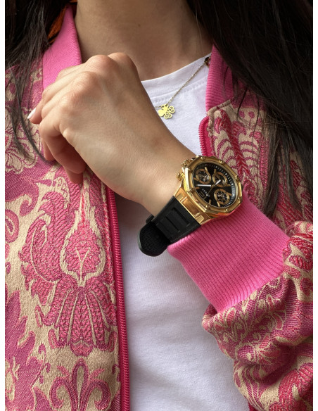 żakardowa kurtka damska różowa z ściągaczami mowo fashion