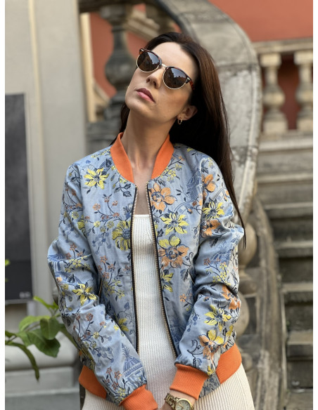 jeans kurtka damska we wzory mowo fashion