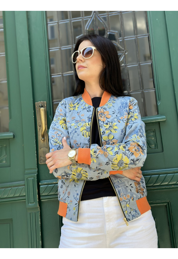 jeansowa bomberka damska mowo fashion