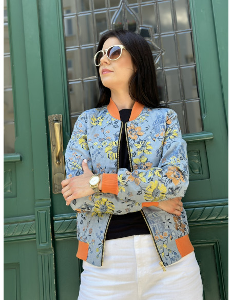 jeansowa bomberka damska mowo fashion