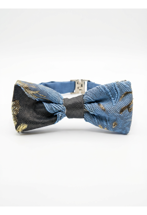 BLUE FLOWERS BOWE TIE