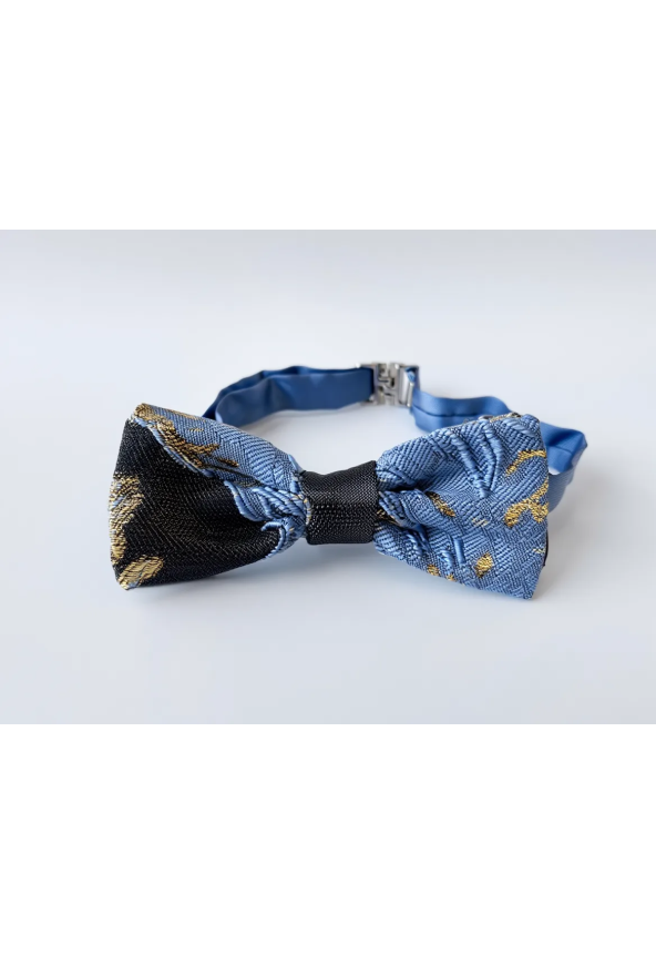 BLUE FLOWERS BOWE TIE