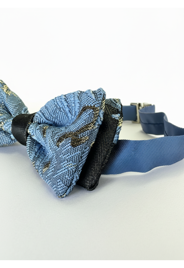 BLUE FLOWERS BOWE TIE 2