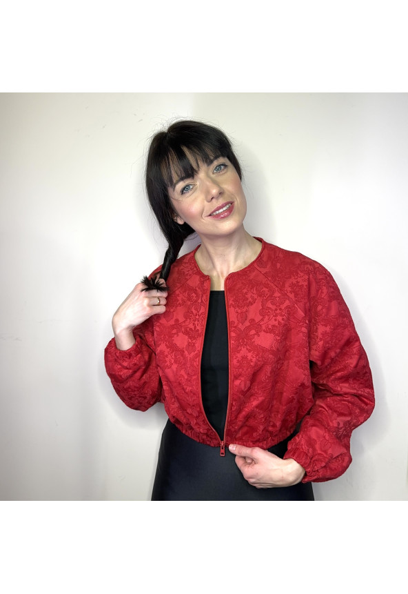 czerwona damska kurtka mowo fashion 2